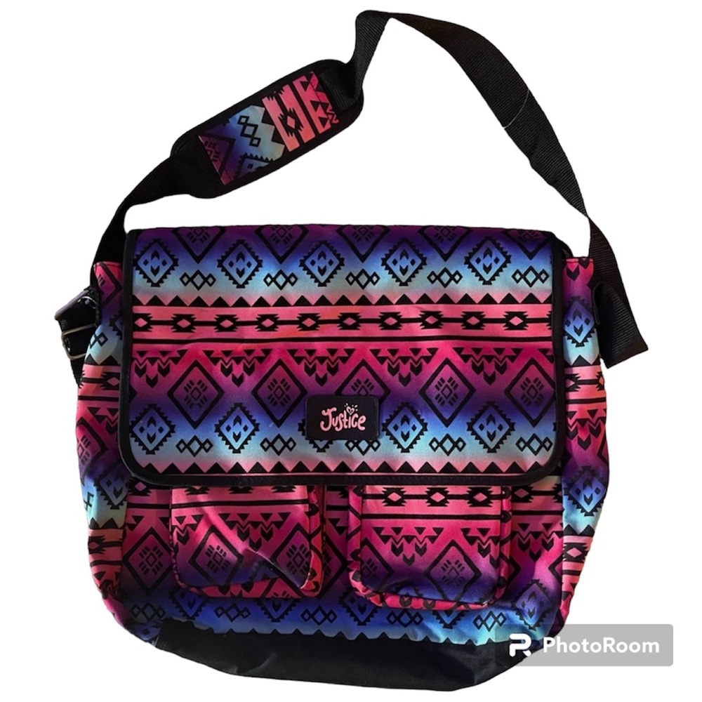 Justice Shoulder Bag Aztec Pattern New